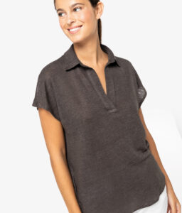 Polo em linho de senhora