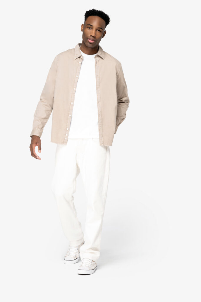Camisa com aspecto lavado de homem - Image 2