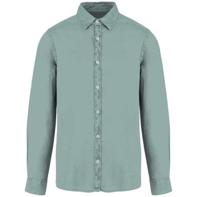 Camisa com aspecto lavado de homem - Image 8