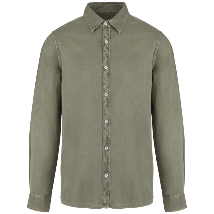Camisa com aspecto lavado de homem - Image 11