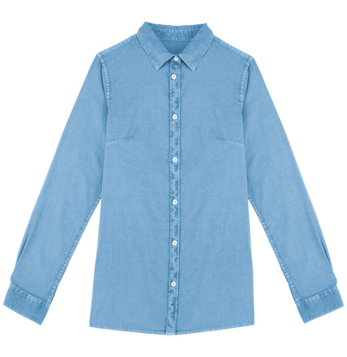 Camisa com aspecto lavado de senhora - Image 6