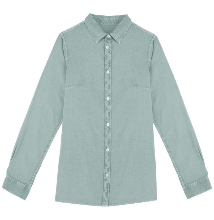 Camisa com aspecto lavado de senhora - Image 7
