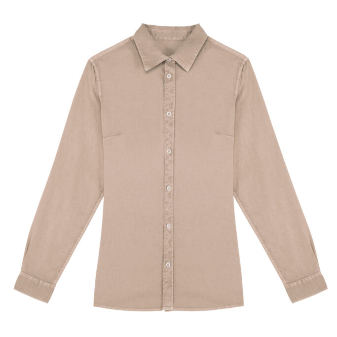 Camisa com aspecto lavado de senhora - Image 8
