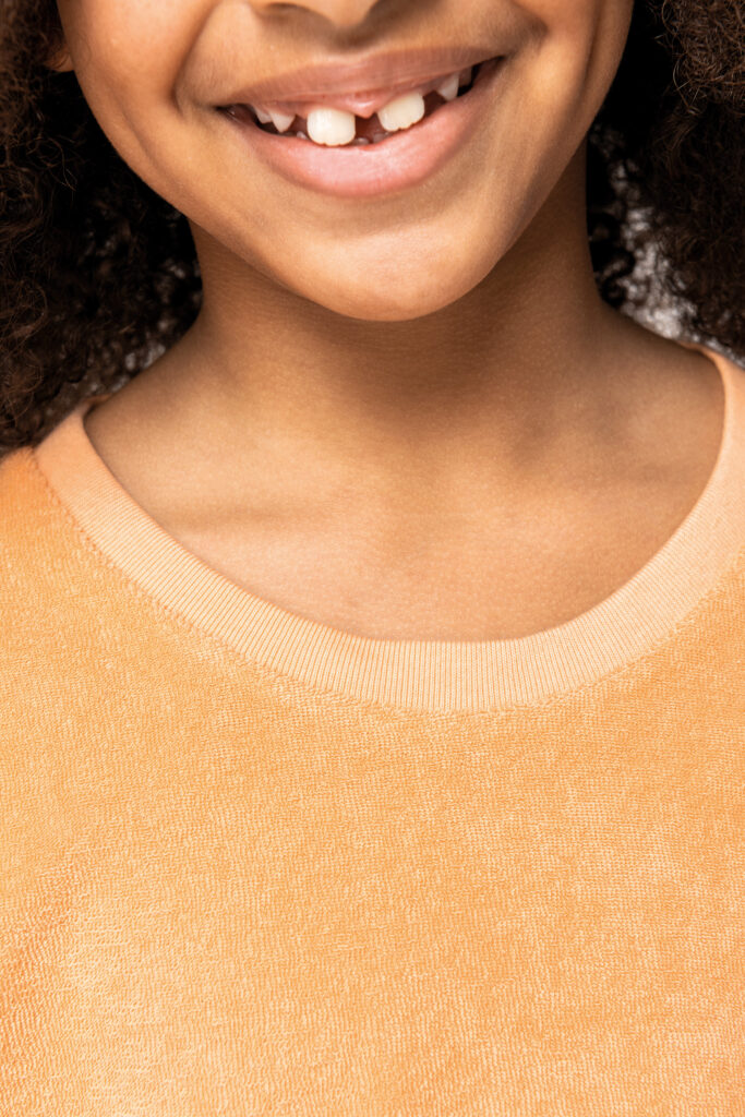 T-shirt em malha turca de menina - Image 4