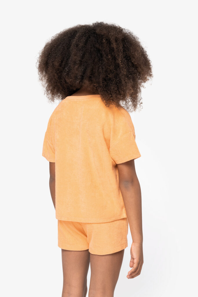 T-shirt em malha turca de menina - Image 2