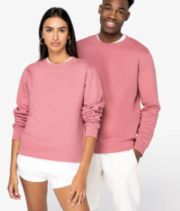 Sweatshirt decote redondo unissexo