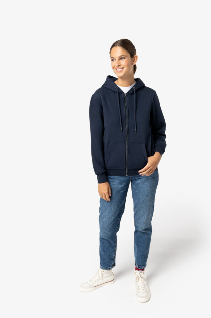 Sweatshirt com fecho e capuz unissexo - Image 3