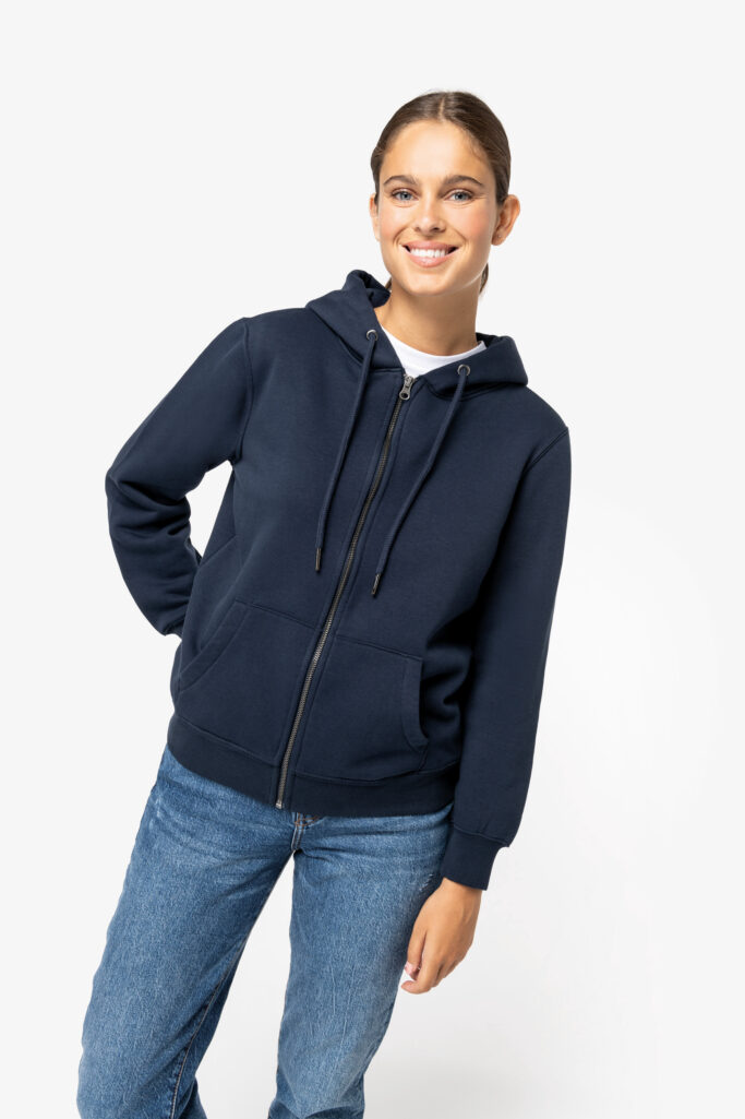 Sweatshirt com fecho e capuz unissexo - Image 2