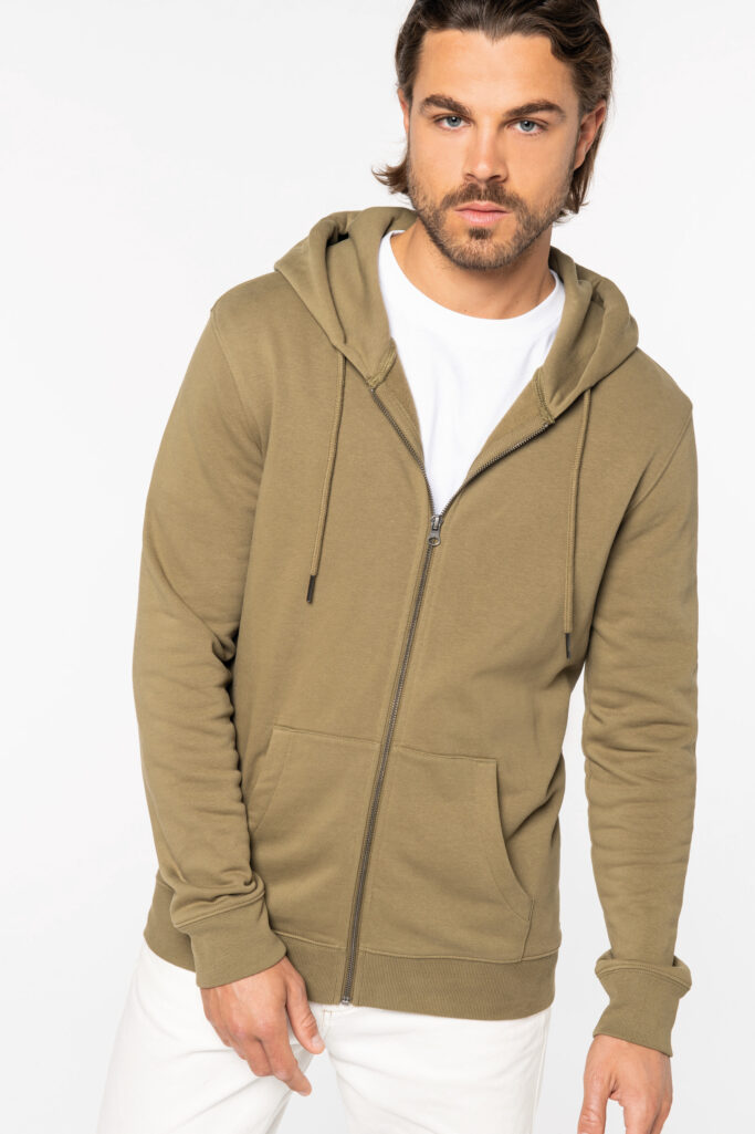 Sweatshirt com fecho e capuz unissexo - Image 5