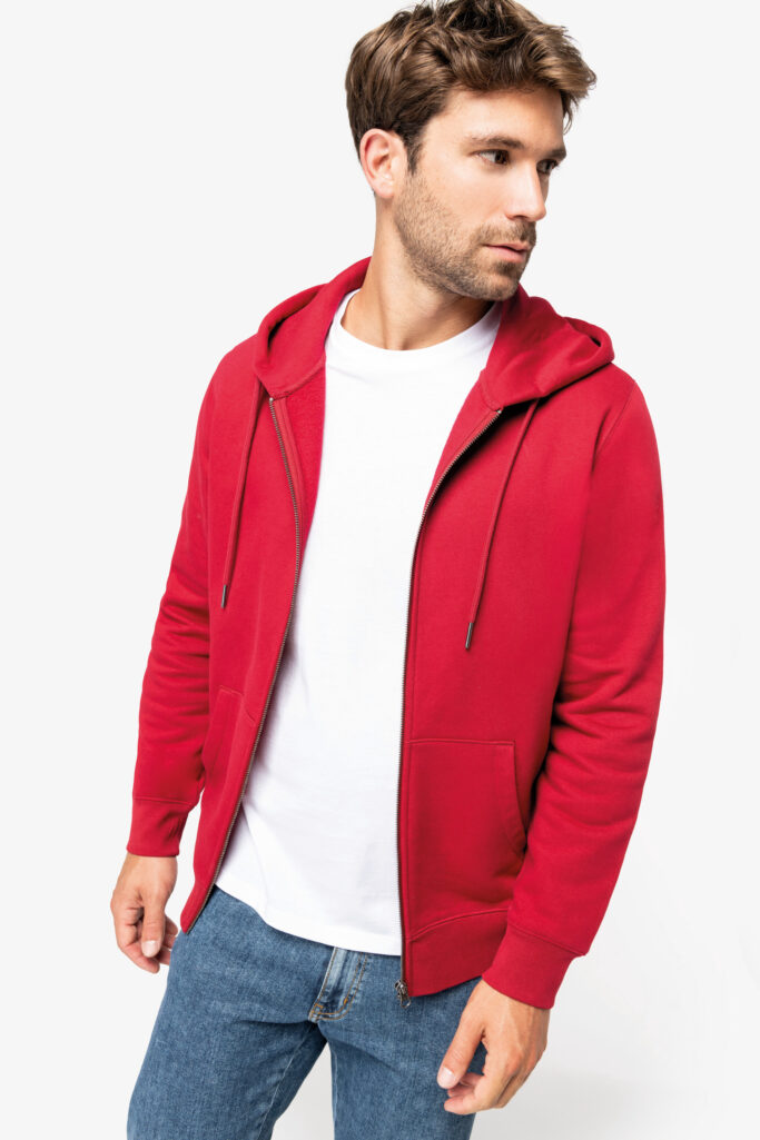 Sweatshirt com fecho e capuz unissexo - Image 4