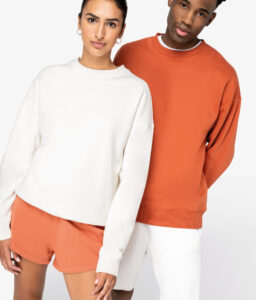 Sweatshirt Oversize decote redondo unissexo