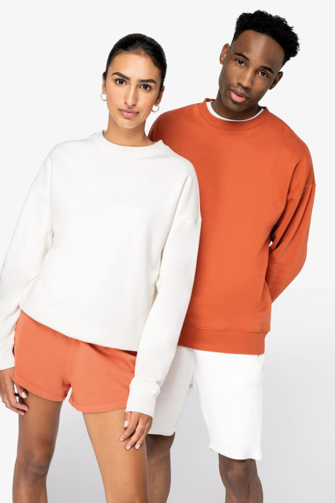 Sweatshirt Oversize decote redondo unissexo