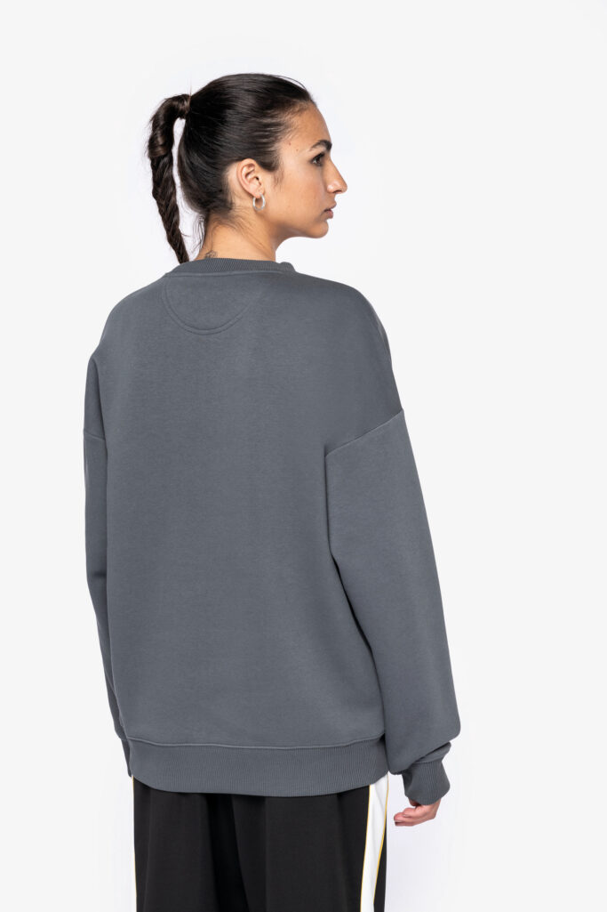 Sweatshirt Oversize decote redondo unissexo - Image 7