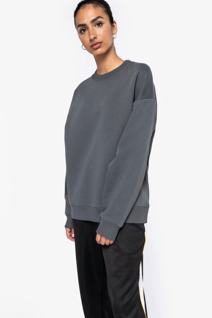 Sweatshirt Oversize decote redondo unissexo - Image 5