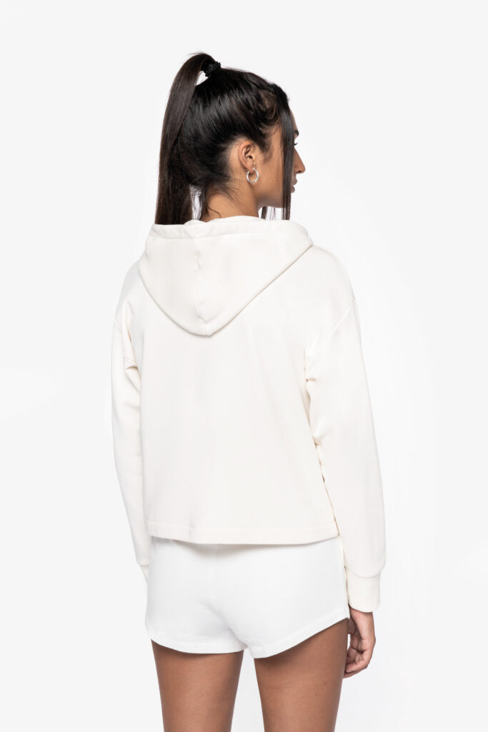 Sweatshirt French Terry de senhora com fecho e capuz - Image 3