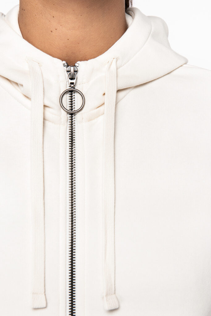 Sweatshirt French Terry de senhora com fecho e capuz - Image 5
