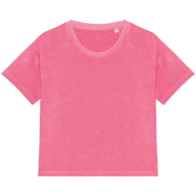 T-shirt em malha turca de menina - Image 8