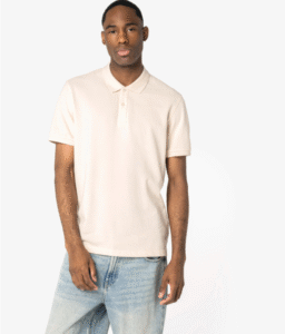 Polo em malha piqué de homem