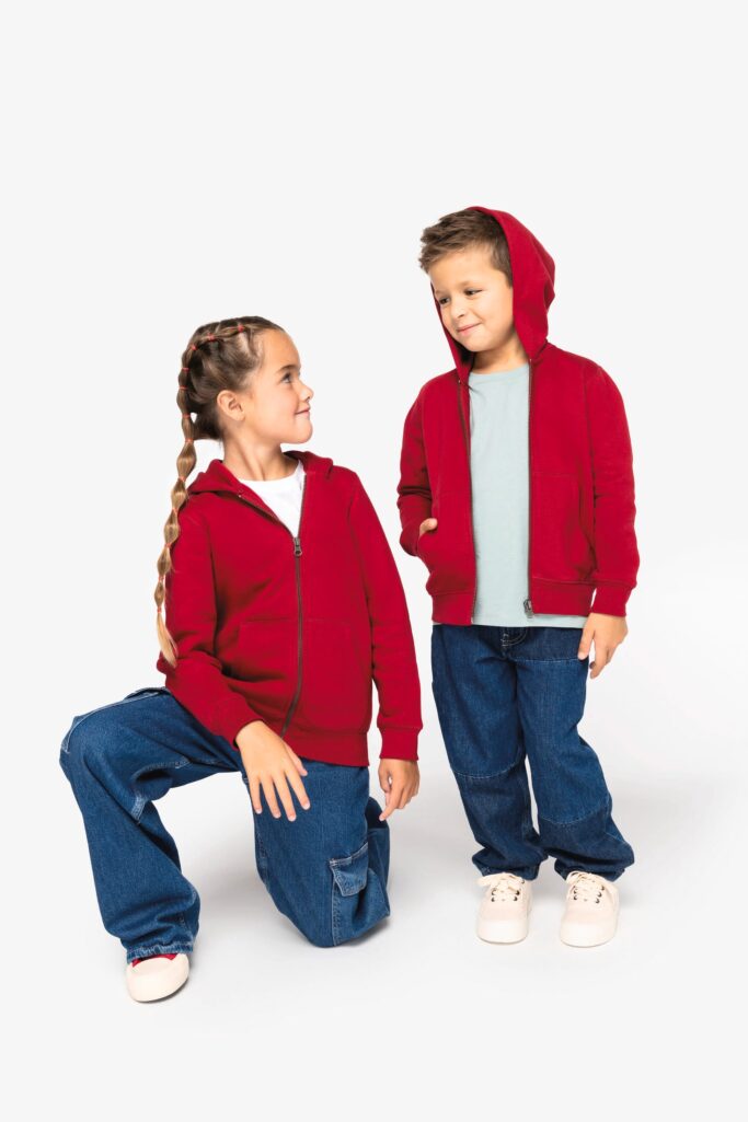 Sweatshirt de criança com fecho e capuz - Image 2