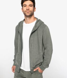 Sweatshirt em malha turca de homem