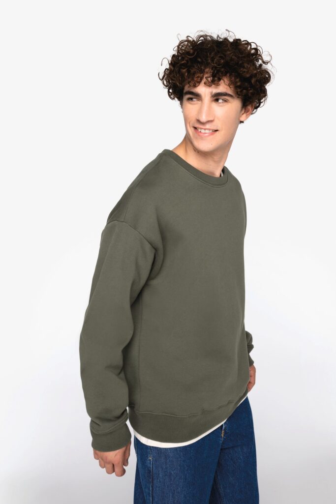 Sweatshirt Oversize decote redondo unissexo - Image 3