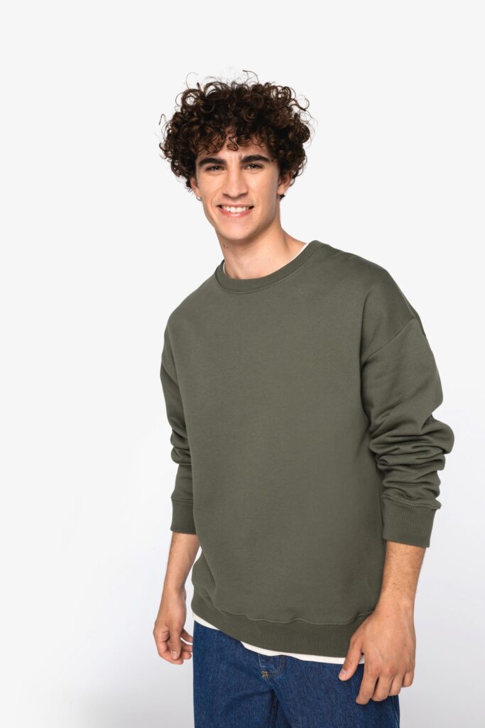 Sweatshirt Oversize decote redondo unissexo