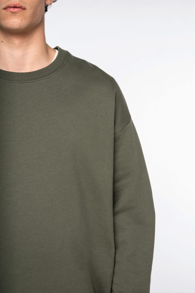 Sweatshirt Oversize decote redondo unissexo - Image 5
