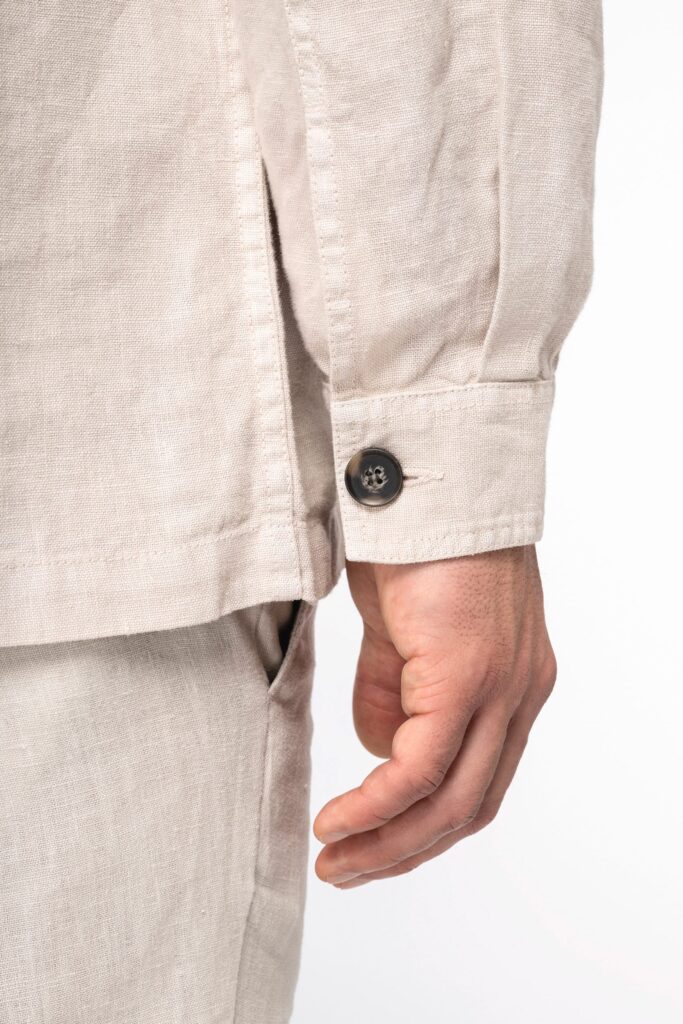 Sobrecamisa em linho de homem - Image 5