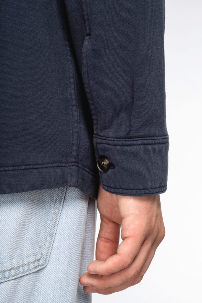 Sobrecamisa cardada com aspecto lavado de homem - Image 7