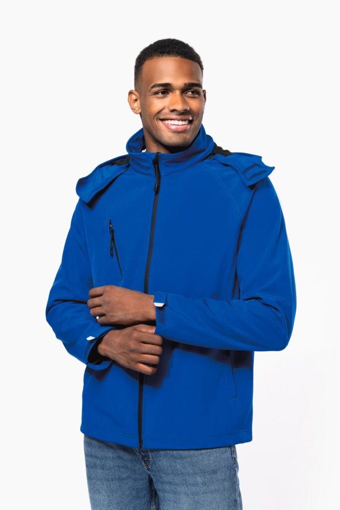 Blusão softshell de homem com capuz amovível - Image 2