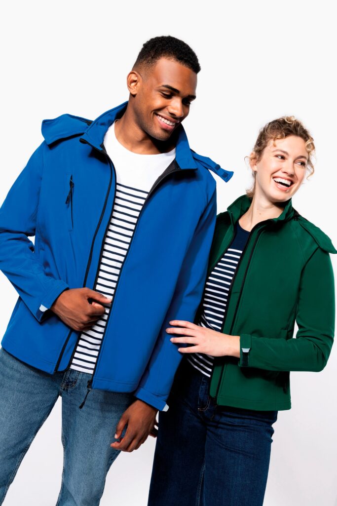 Blusão softshell de homem com capuz amovível - Image 3