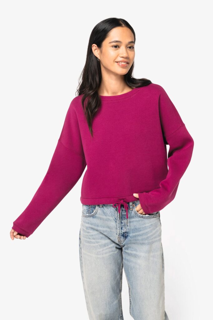 Sweatshirt oversize crop feminino - Image 2