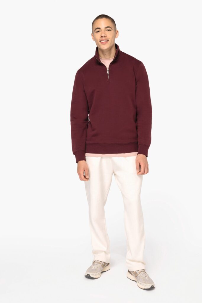 Sweatshirt gola subida fecho de homem - Image 2