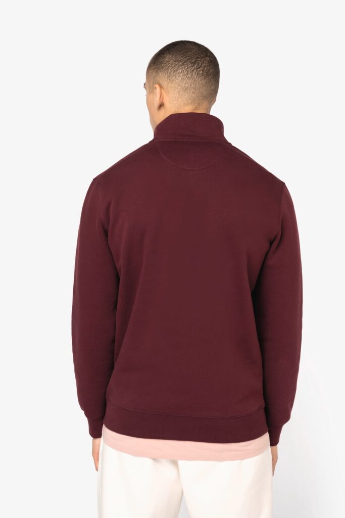 Sweatshirt gola subida fecho de homem - Image 4
