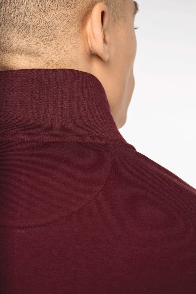 Sweatshirt gola subida fecho de homem - Image 6