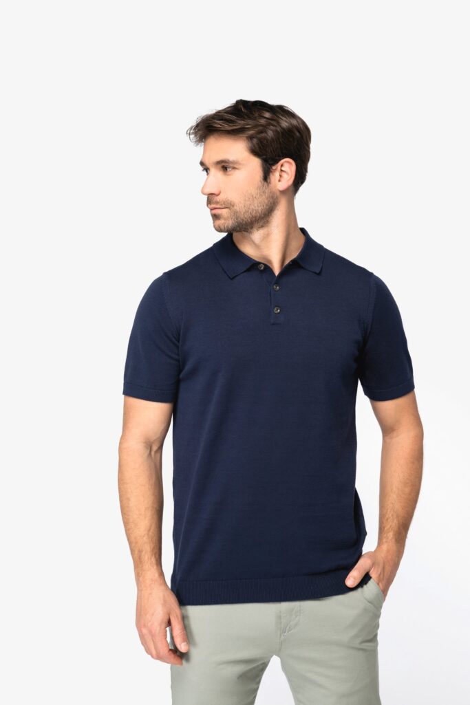 Polo em malha de homem