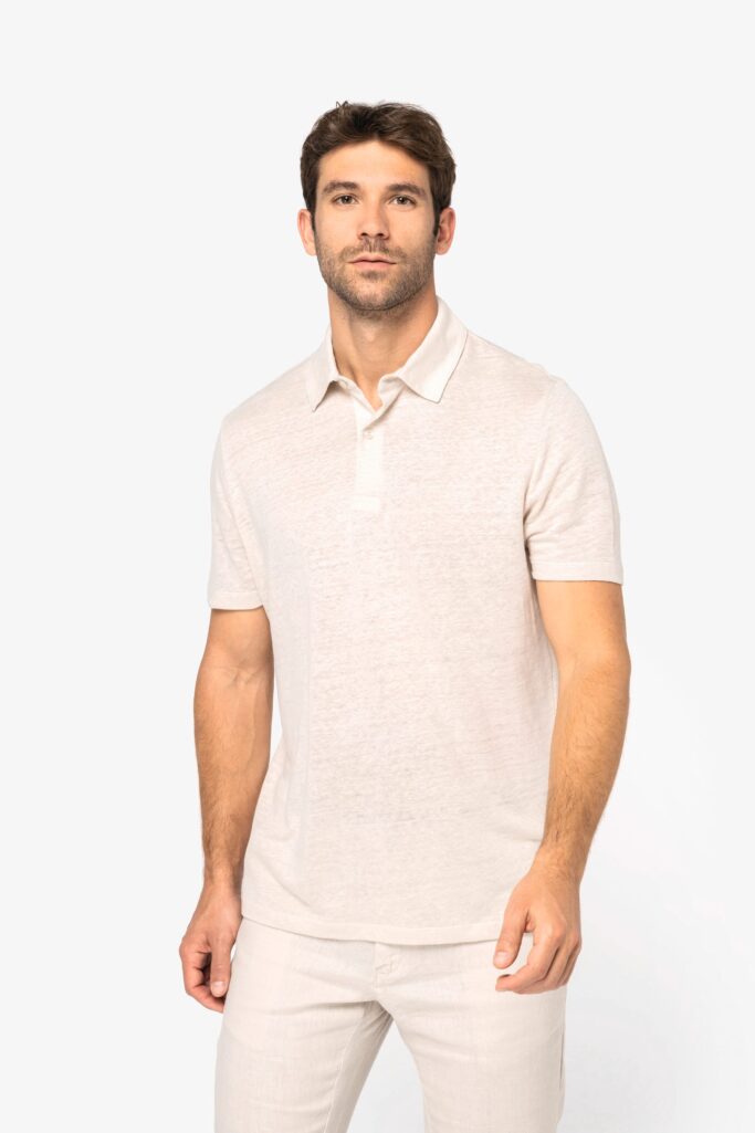 Polo em linho de homem