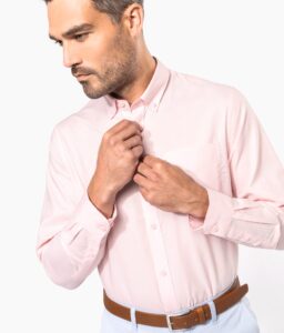 Camisa manga comprida em Oxford