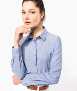 Camisa de senhora em Oxford