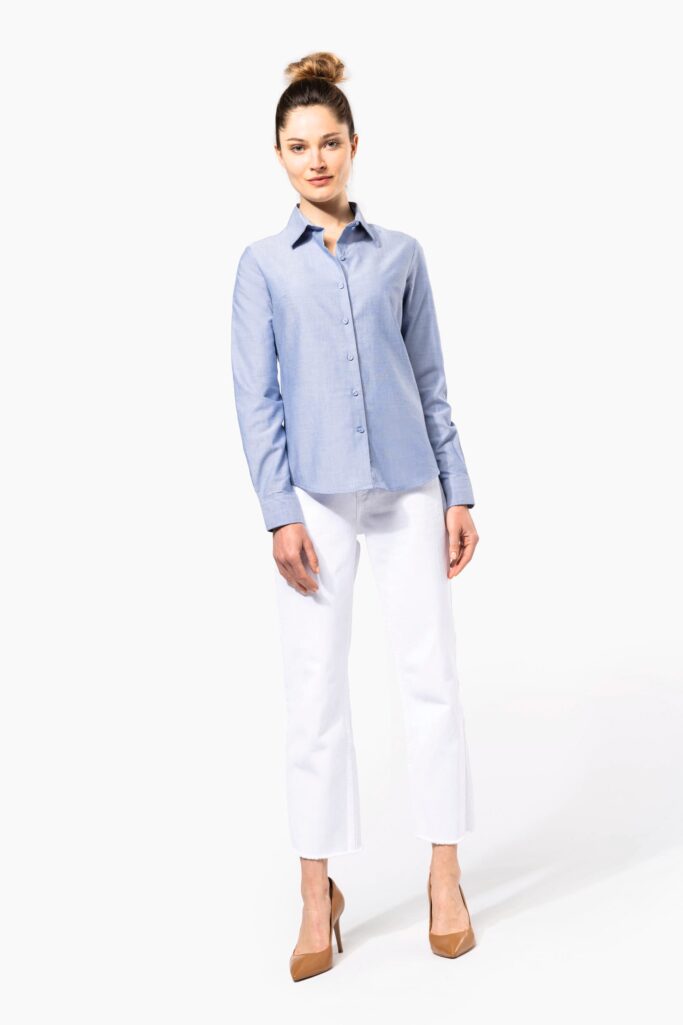 Camisa de senhora em Oxford - Image 4