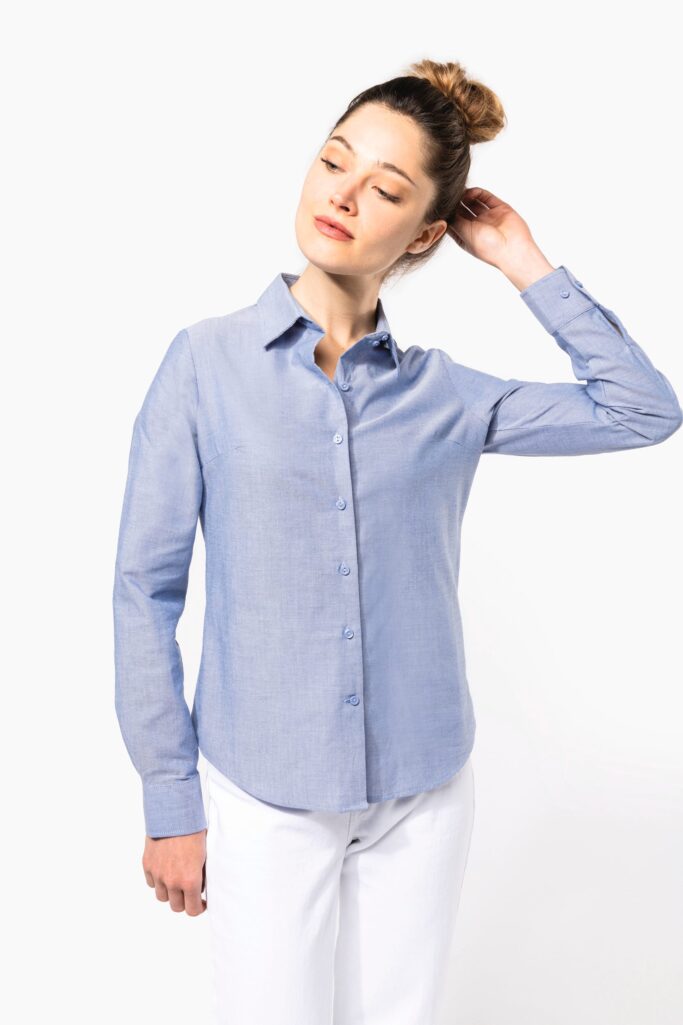 Camisa de senhora em Oxford - Image 3