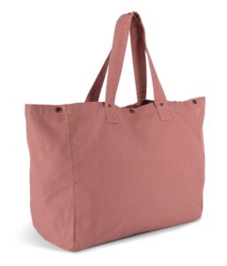 Saco de compras em algodão com aspecto lavado