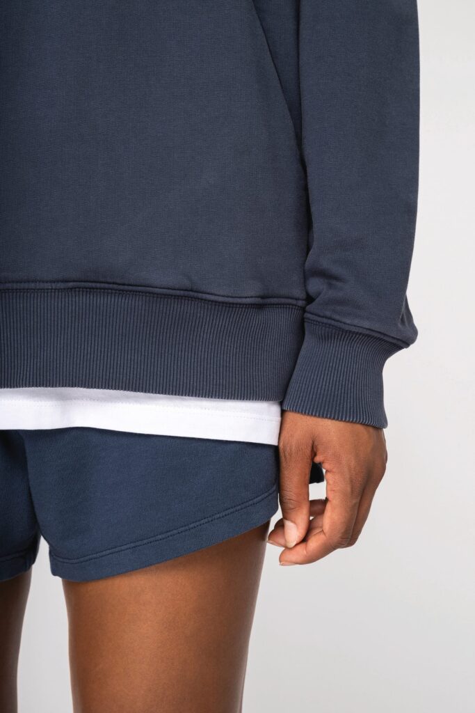 Sweatshirt com capuz aspecto lavado oversize unissexo - Image 8