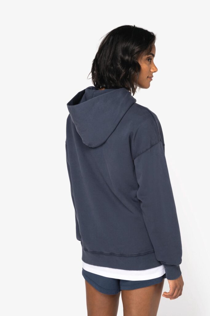 Sweatshirt com capuz aspecto lavado oversize unissexo - Image 5